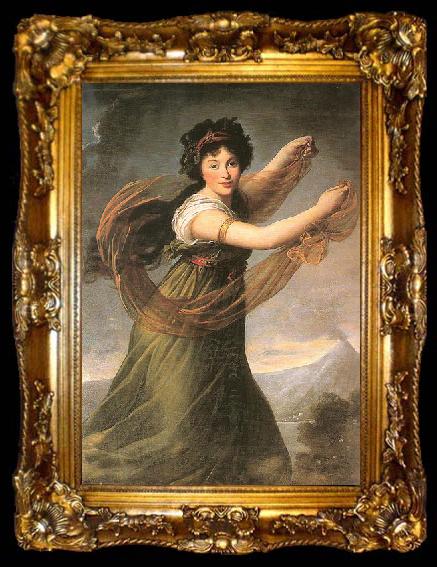 framed  Elisabeth LouiseVigee Lebrun Portrait of Pelagie Sapiezyna nee Potocka, ta009-2